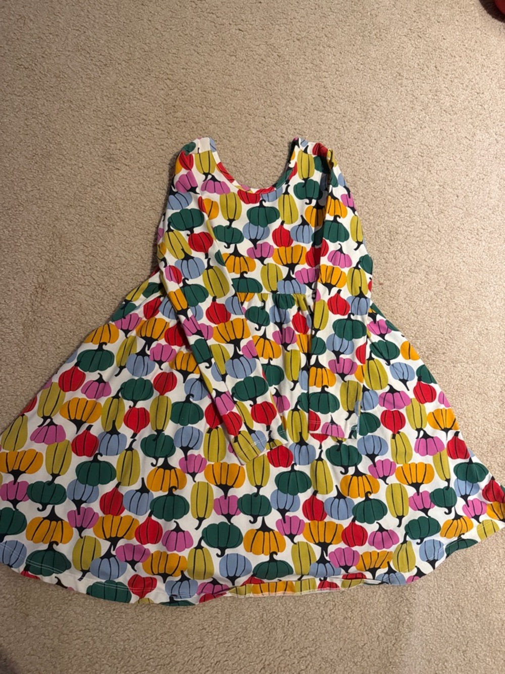 Hanna Andersson Multicolor Floral Print Girls' Casual Dress